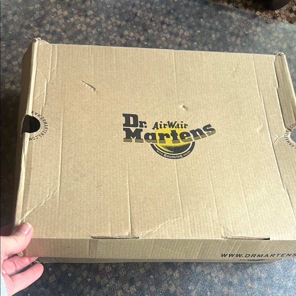Dr. Martens White and Black Platform Boots